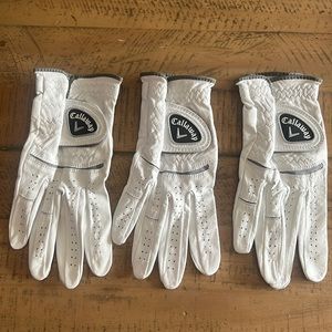 Callaway Golf Gloves - Right Hand - Medium- 3 Pack